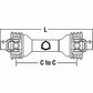 Driveline with 1-3/8" 6 Spline QD Yokes Fits Universal Products Models 14006135