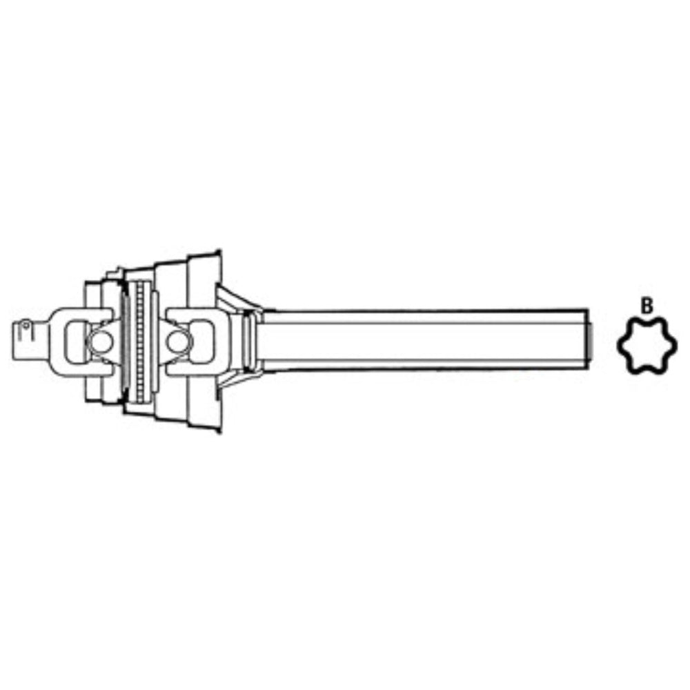 CV PTO Driveline Tractor Half Shaft 1-3/8" 21 Spline Yoke 2580 Series