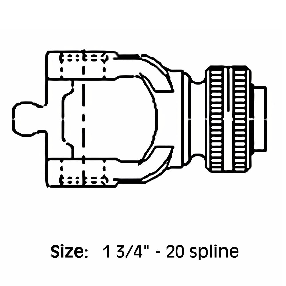 AW33099 CV Ball Collar Yoke Fits John Deere Rotary Cutter 1018