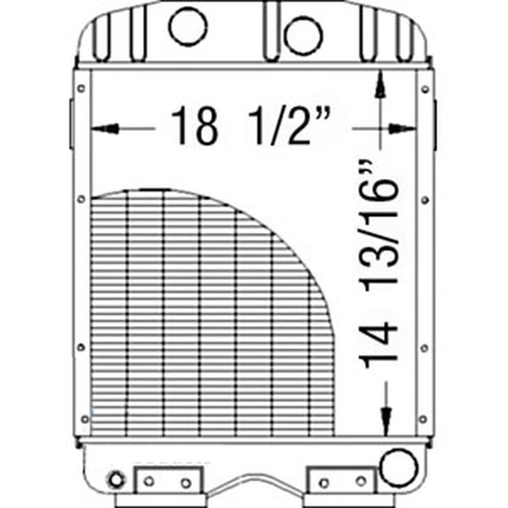 New E1ADDN8005C Fits Ford/New Holland Radiator for Super Major Tractor mo