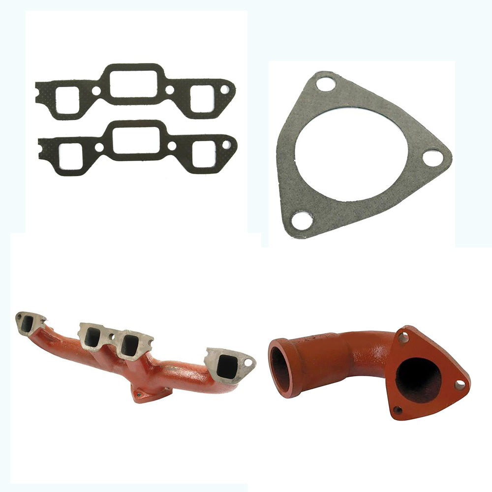 E1ADDN9429A E1ADKN9488 Manifold w Elbow & Gaskets Fits Ford New Holland Maj