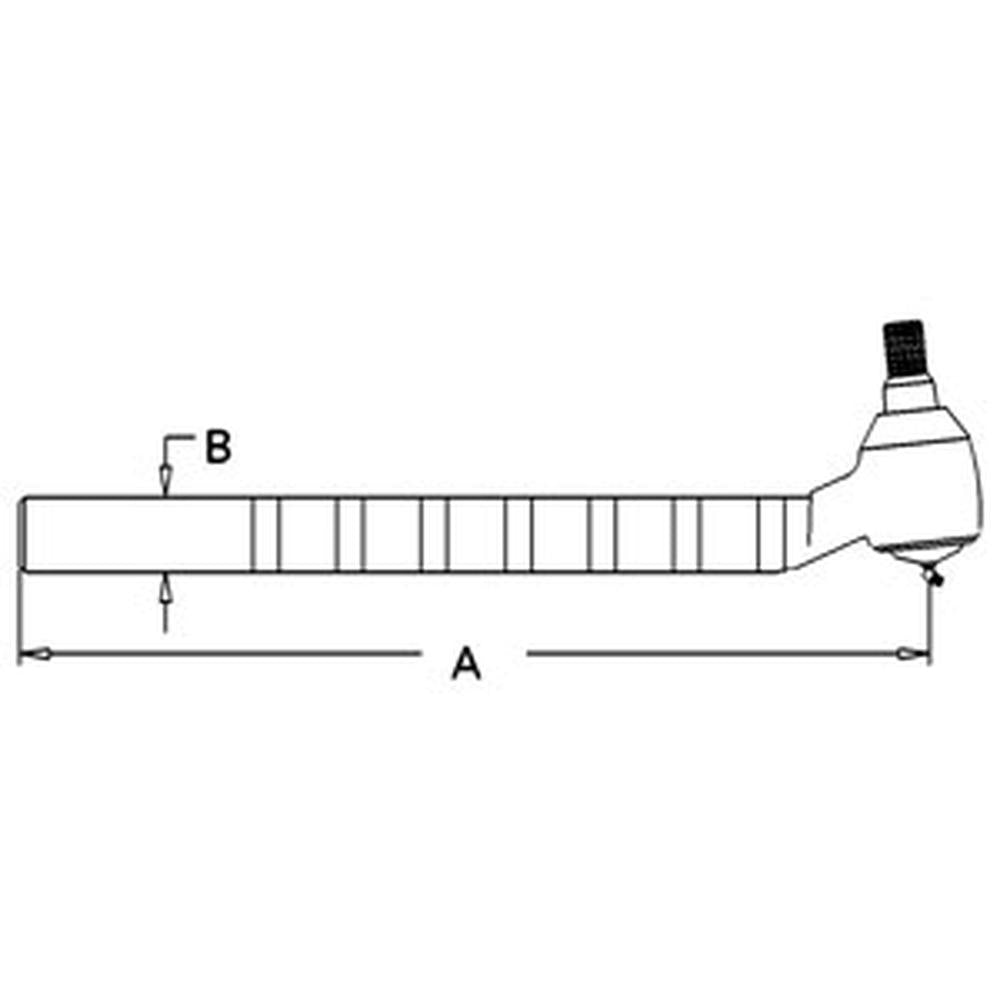 E3NN3278AB Tie Rod Outer R/H Fits Ford Tractor 5110 5610 5900 6410 6610+