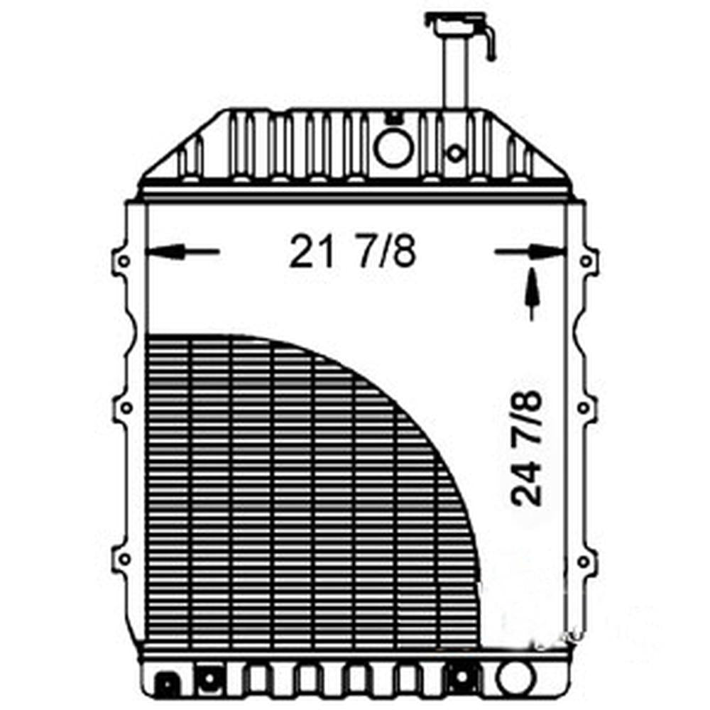 Radiator Fits Ford 8630 TW5 TW10 TW15 TW20 8530 82847503 E3NN8005BD15M