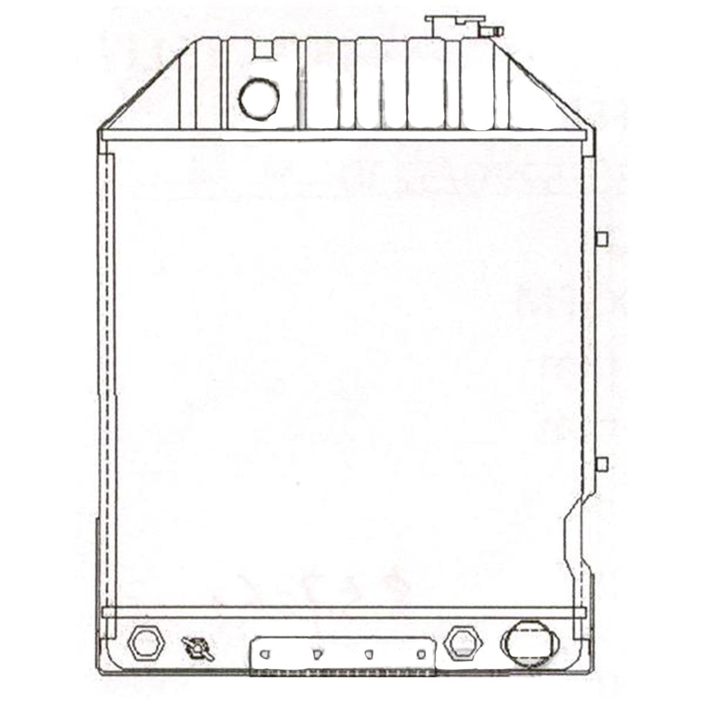 Radiator with Cooler (rear fittings) Fits Universal Replaces VPE3021