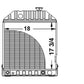 Radiator with Cooler (rear fittings) Fits Universal Replaces VPE3021