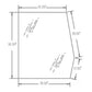 Left Hand Upper Door Glass Fits 445 445C 455 455D 555 555C 555D 655 655C 655D