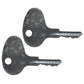 2 Ignition Keys Fits Caterpillar Fits Mitsubishi Forklift #123243