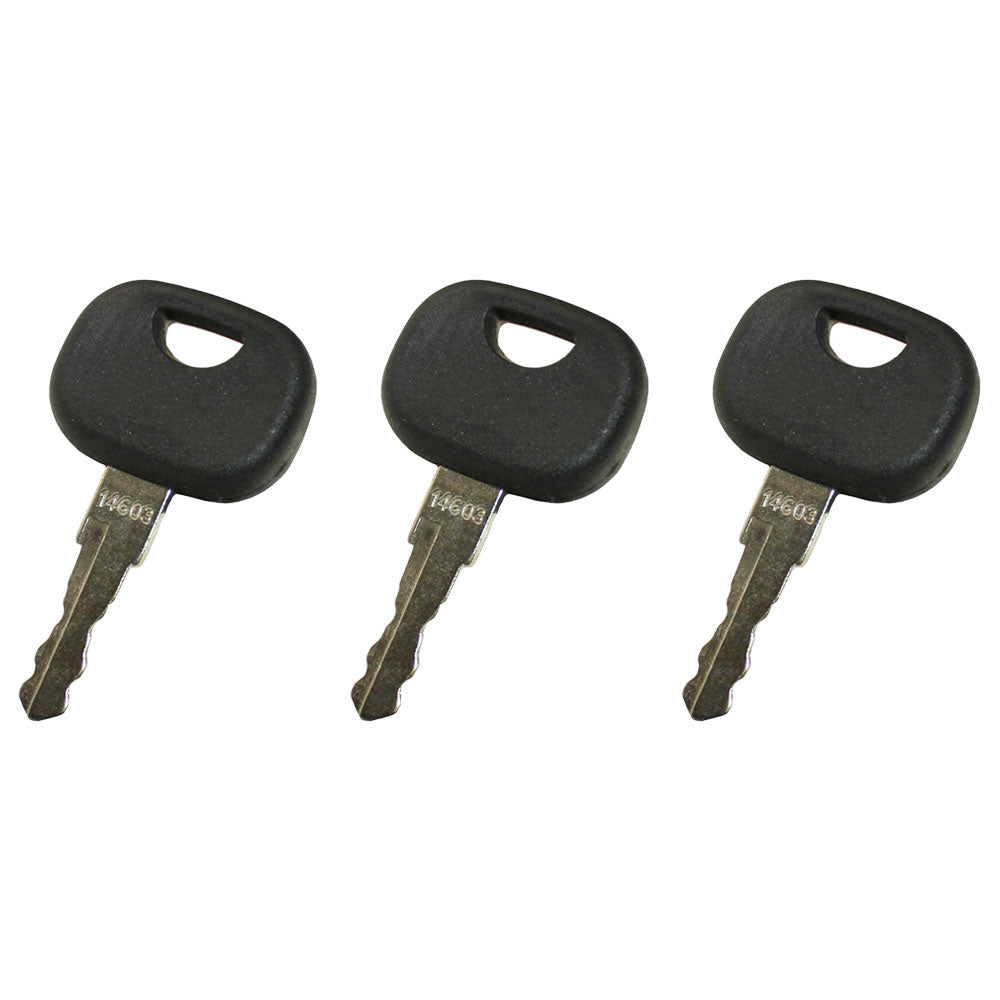 Qty 3: Key(s) Fits Caterpillar Replaces 8U9569