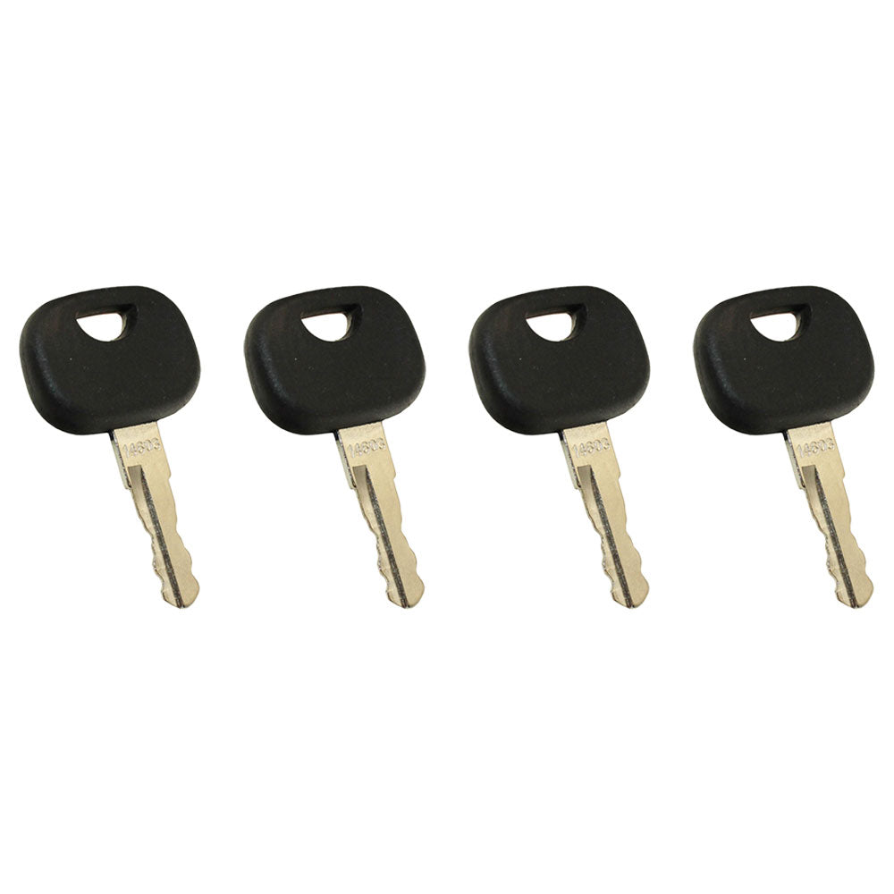 4 Pcs 14603 Stamped Key Fits Ford/New Holland Backhoe Models
