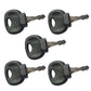 (5) Ignition Keys with Dust Skirt 14707 For Bomag Roller & Compaction Equipment