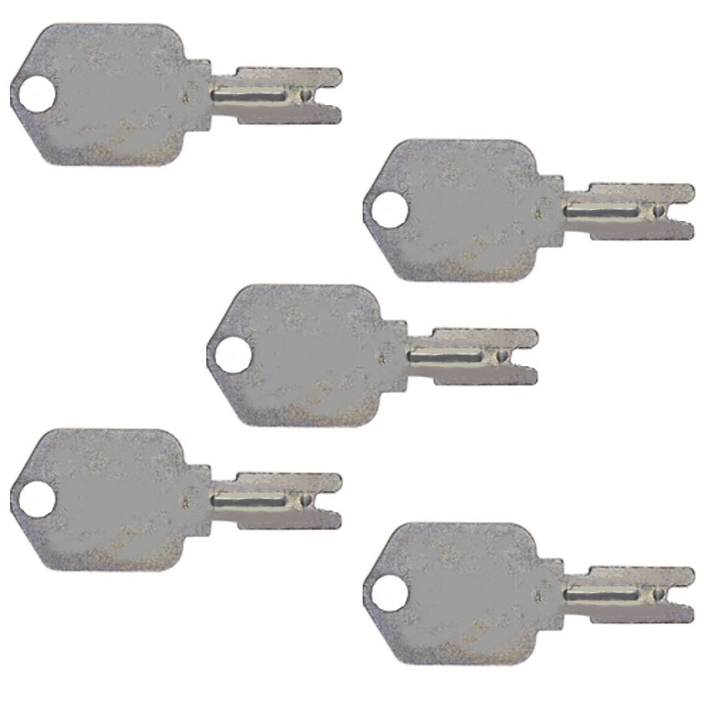 51335040 KM31166P Pack of 5 Keys For Mustang Skid Steer Komatsu Forklift Models