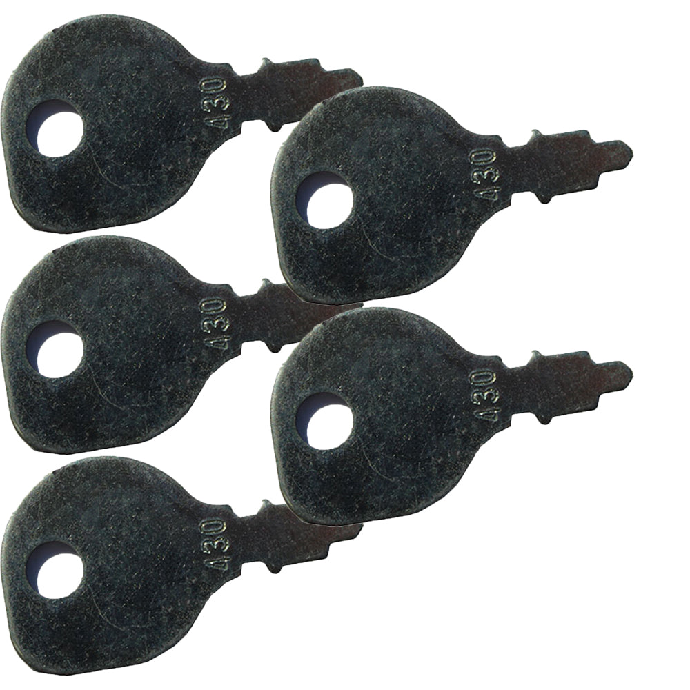 Qty 5: Key(s) Fits Case Replaces A24509