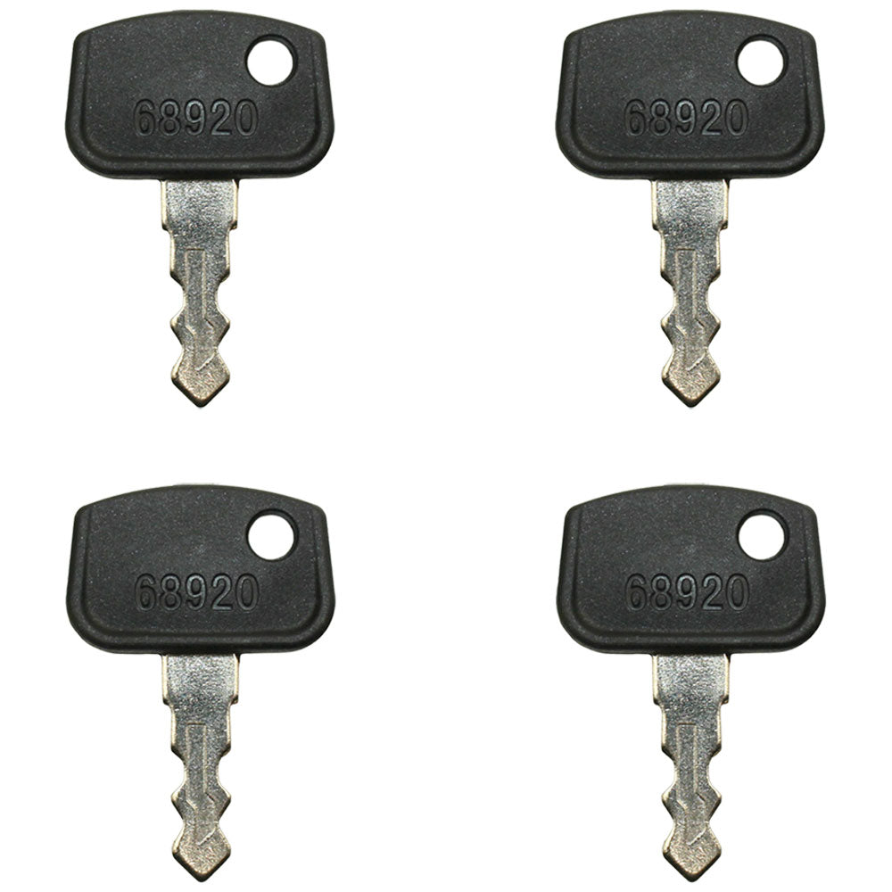 (4) RTV 500 900 1140 Fits Kubota Tractor Ignition Keys 68920 Free Shipping