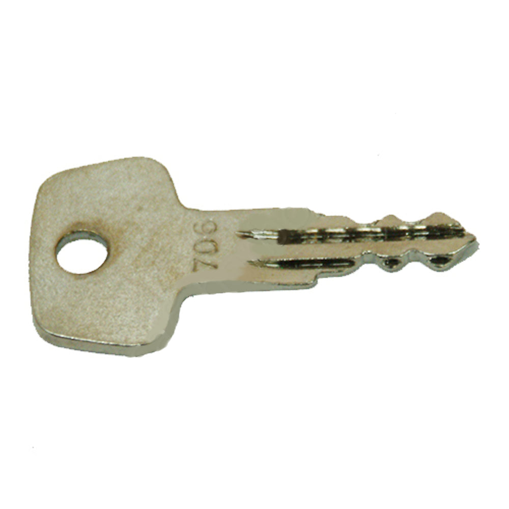 (1) One New Aftermarket Replacement Key stamped 706