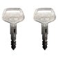 1 Pair 2 Ignition Keys 787 for Komatsu Excavator Dozer Backhoe Heavy Equipment