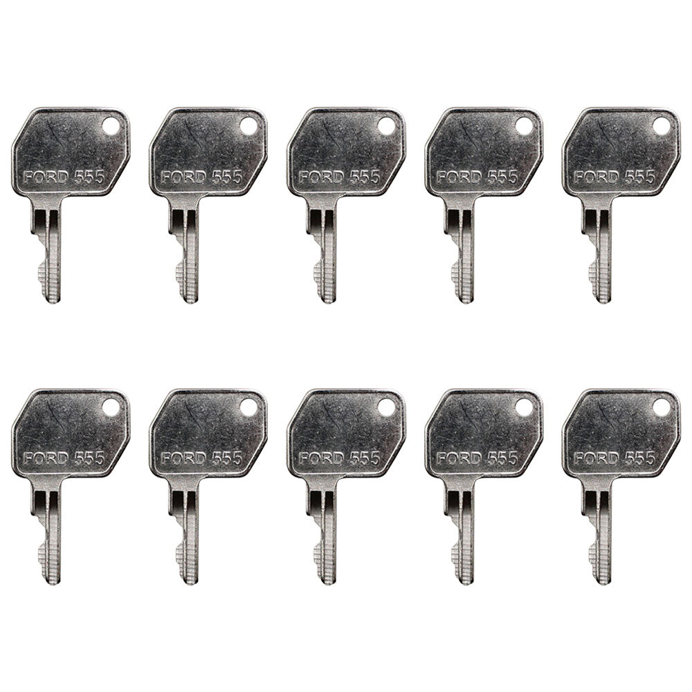 92274 Ten (10) Ignition Keys Fits Heavy Equipment Fits Ford/New Holland Fits JCB