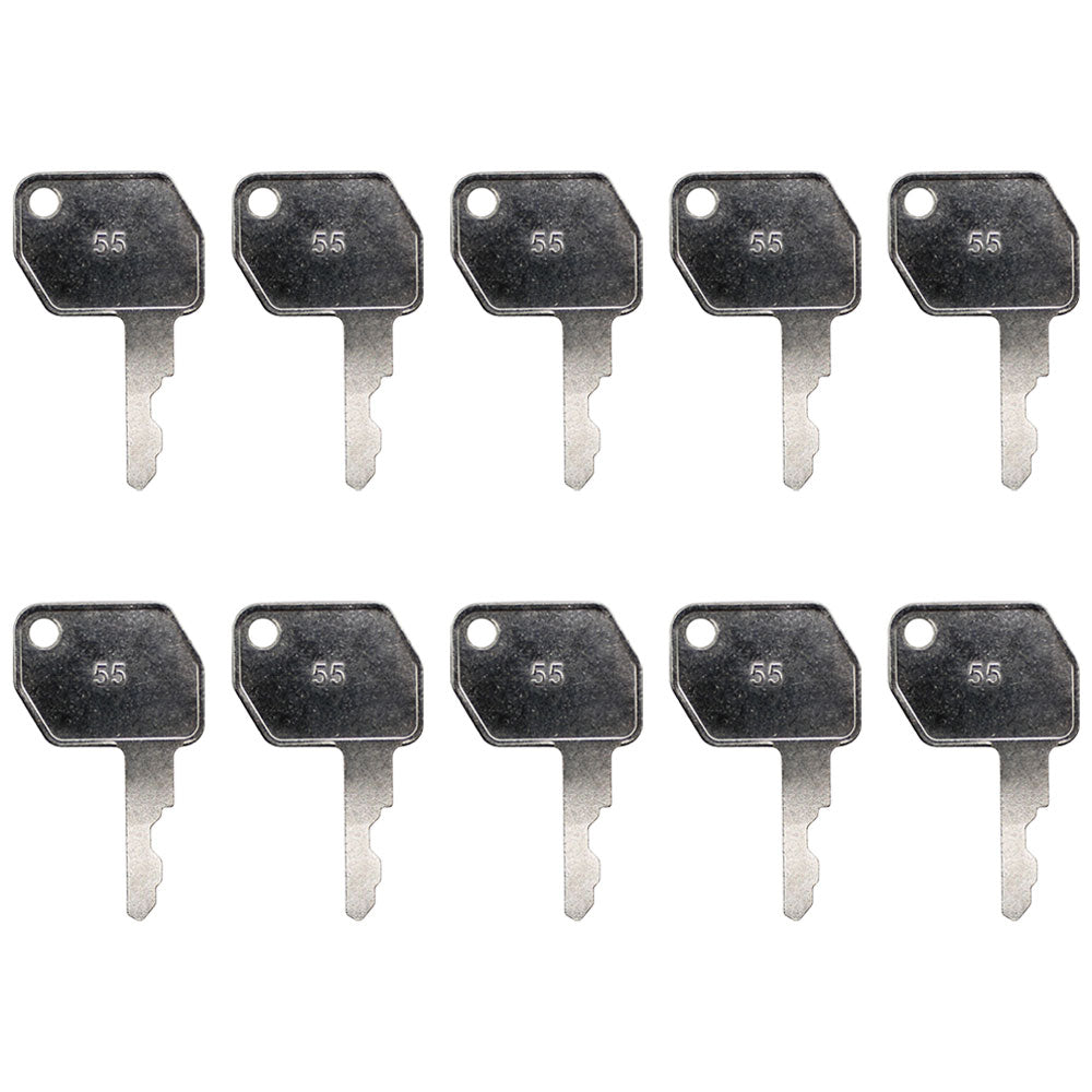92274 Ten (10) Ignition Keys Fits Heavy Equipment Fits Ford/New Holland Fits JCB