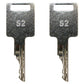(2) Ignition Keys Fits Bobcat 630 631 632 641 642 643 645 653 Skid Steer