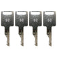 4 Ignition Key Fits Bobcat T110 T140 T180 T190 T200 T250 T300 T320 Skid Stee