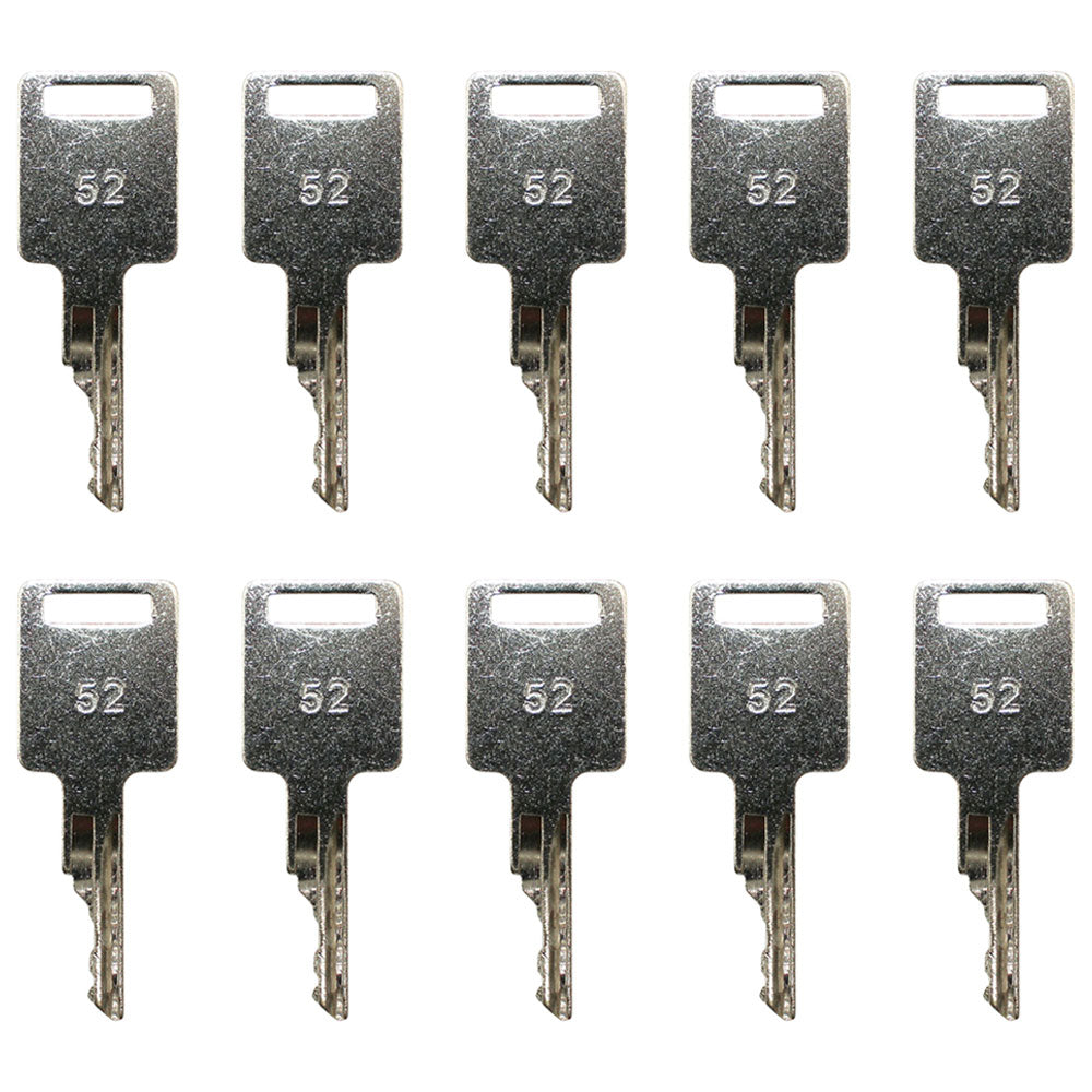 (10) Heavy Equipment Keys Fits Case Fits Bobcat Skid Steer Backhoe Equipment