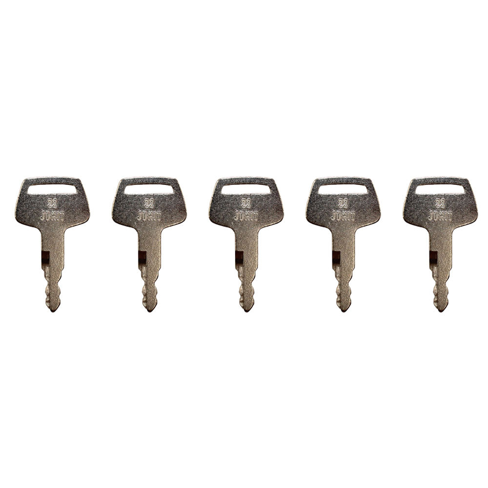 (5) H800 Ignition Start Keys Fits John Deere Hitachi Fits Case Fits New Holland