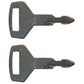 2 (1 pair) Kobelco Fits Kawasaki Excavator Heavy Equipment Key Fits Many Models