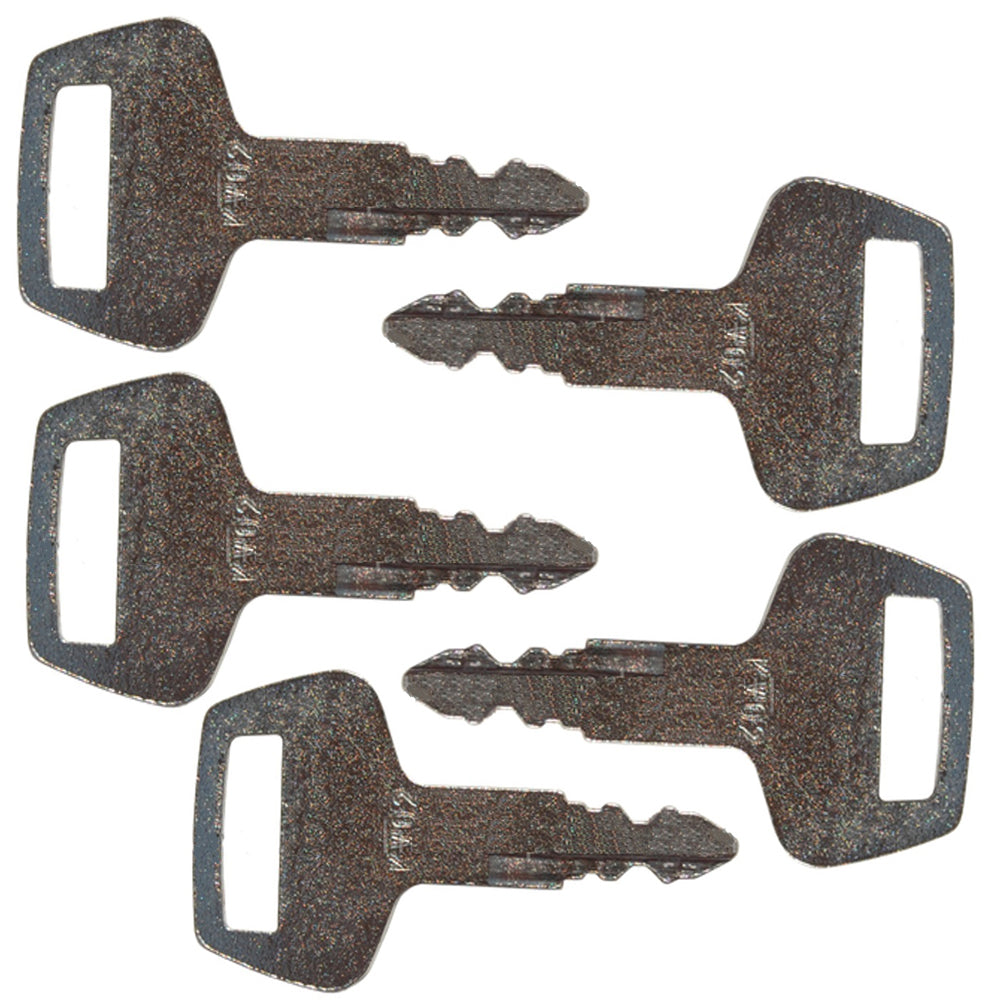 Set of (5) KV02 Ignition Start Starter Key for Kato Heavy Construction ...