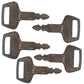 Set of (5) KV02 Ignition Start Starter Key for Kato Heavy Construction Equipment