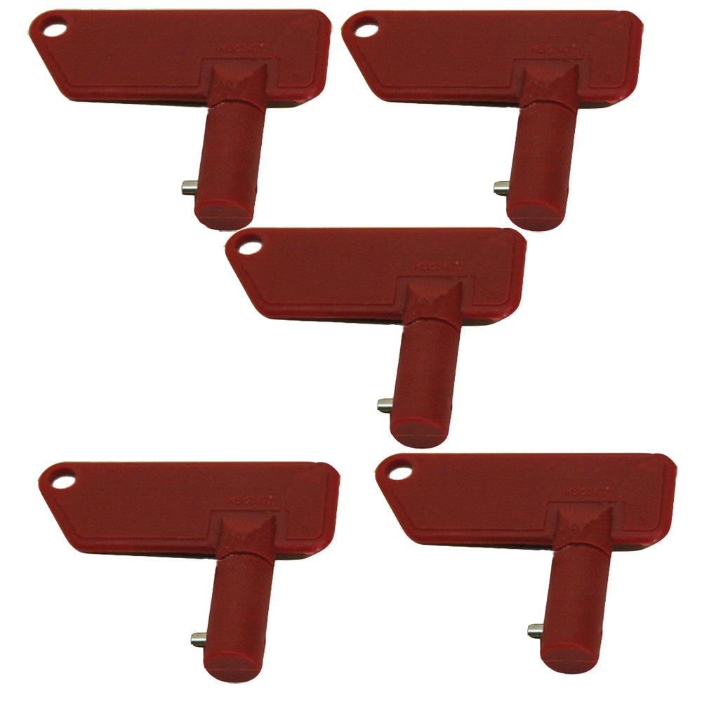(5) Keys Fits Terex Fits Volvo Roller Racing Disconnect Single Prong MS634212