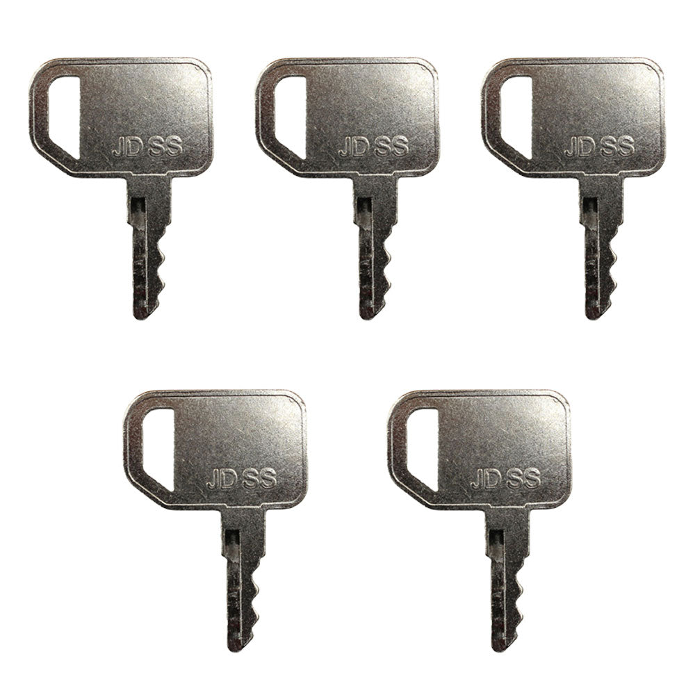 5 Ignition Keys Fits John Deere Heavy Equipment Skid Steer Columbia part #T20942