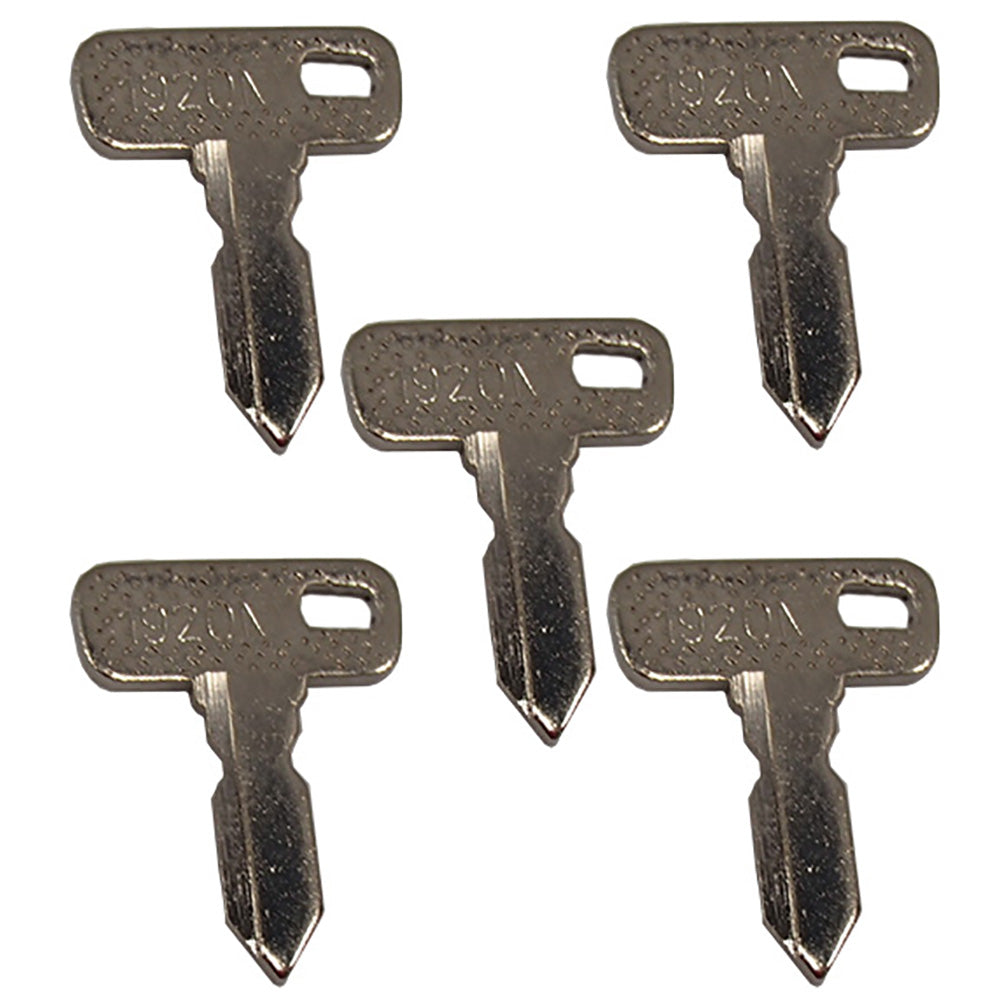 Set Of 5 Aftermarket Replacement Keys Fits Club Car Golf Carts 1012505