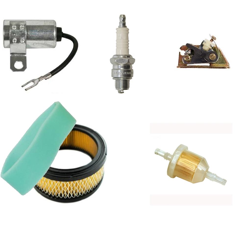 Tune Up Kit for Kohler K Series Air & Fuel Filters, Spark Plug, Points Condenser