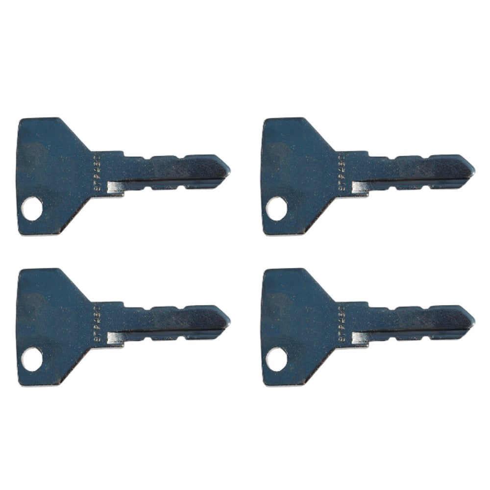 Qty. 4: Equipment Key Fits John Deere Replaces 879480