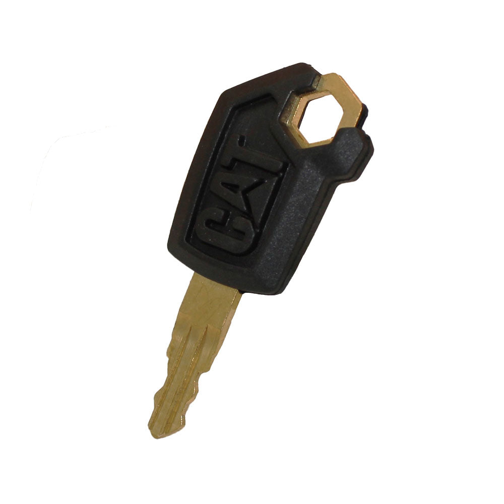 One New Heavy Equipment Ignition Key 5P8500 - New Style w/ Logo - Fits Caterpill