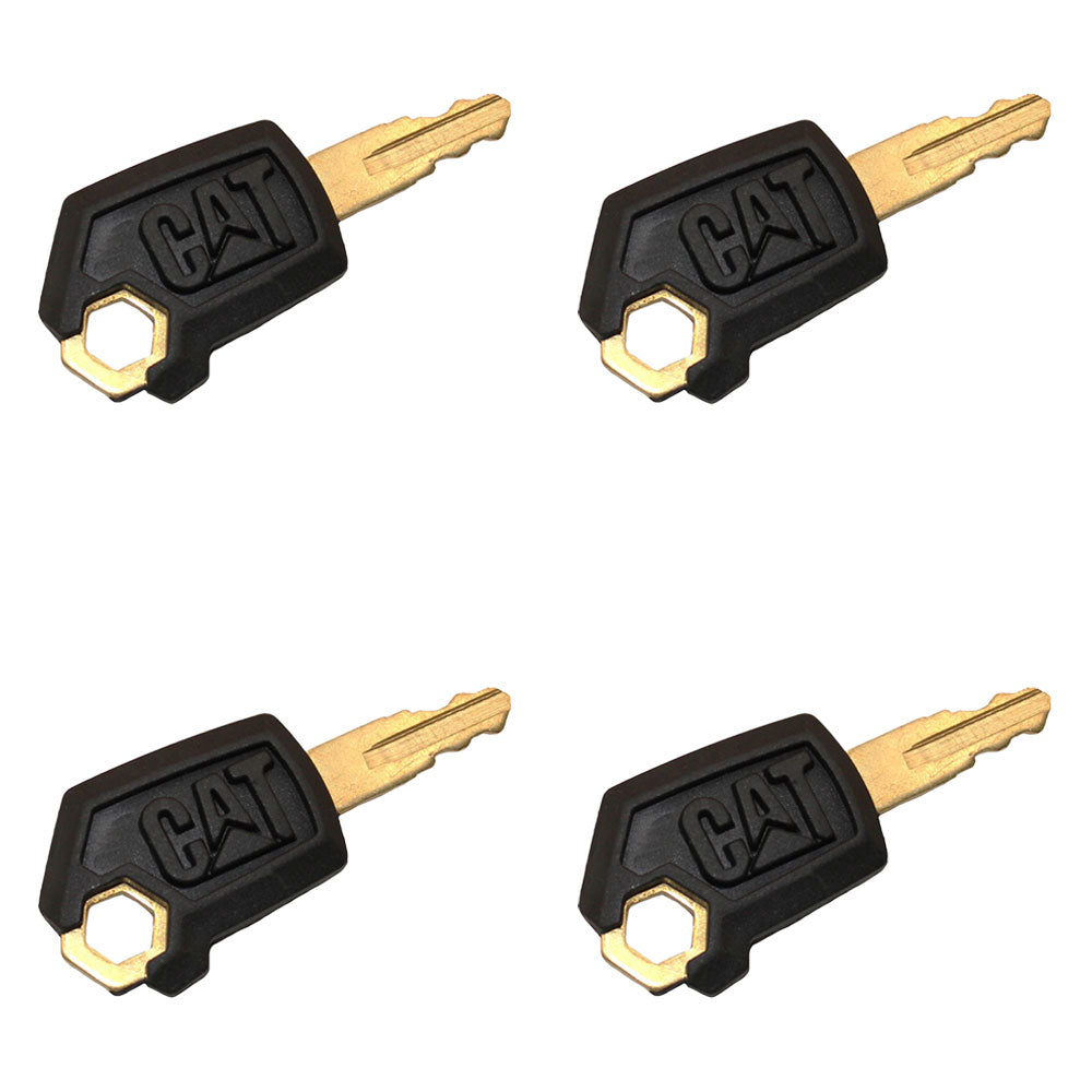 Qty 4: Ignition Key - New Style Fits Caterpillar Replaces 0310-072