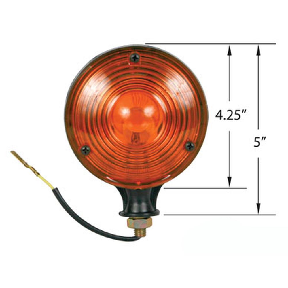 S.61357 Light, 12V, Amber/Amber, 4 1/2" Fits Sanderson