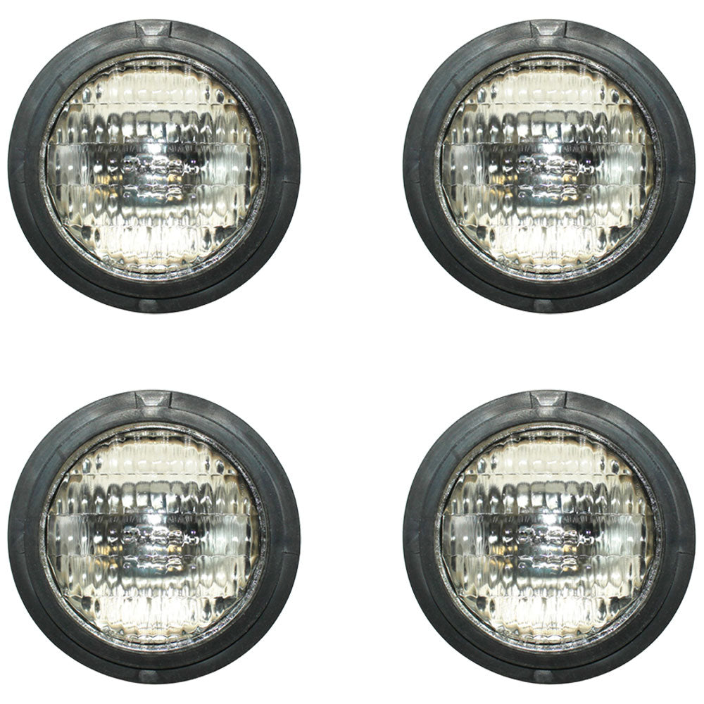Qty 4: 12V Sealed Beam Headlight Fits Massey Ferguson Replaces 505281M91