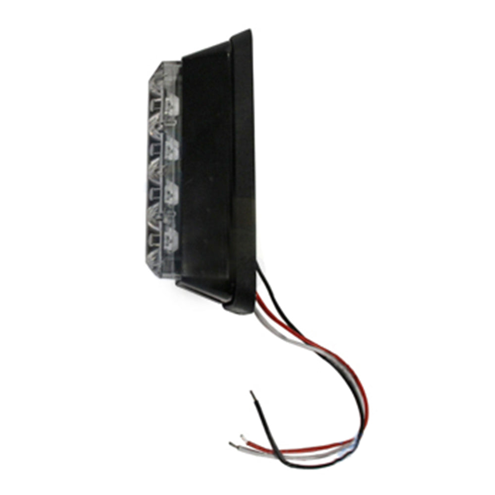 WA9810 Universal Fit LED Amber Flashing Black Housing Warning Light