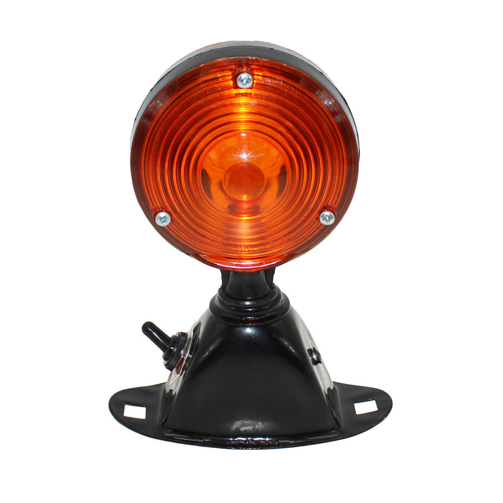 Light Assembly - 12V Safety Flasher w/ Switch Round Fits Ford 4100 2600 4600 2810 7600 3500 2310 4000 4140 6700 2110 2120 3910 3600 2000 4610 5600 3610 7700 4110 6600 2610 7000 335 5000 3000 2910