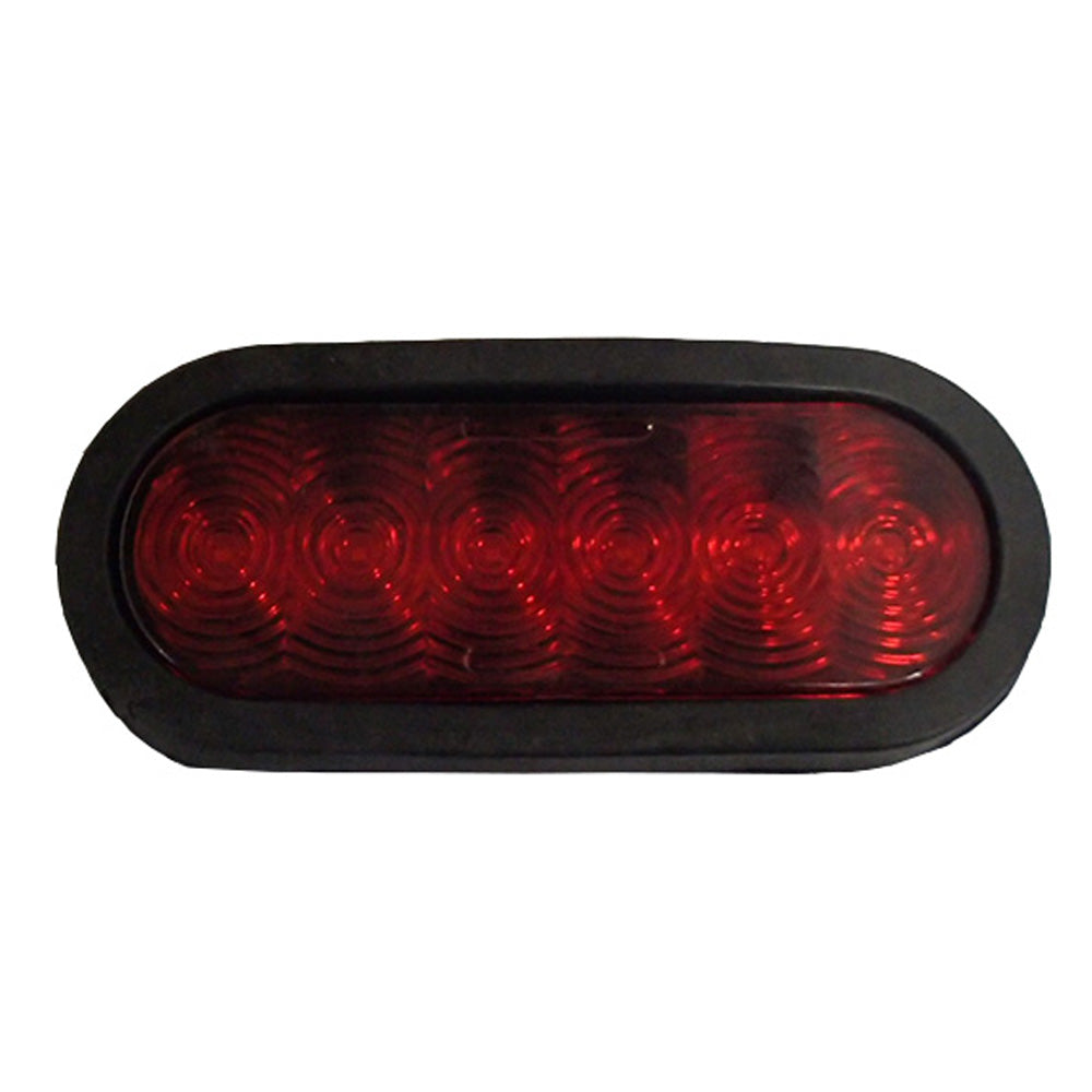 1 Trailer Truck LED Sealed Red 6" Oval Stop Turn Tail Light