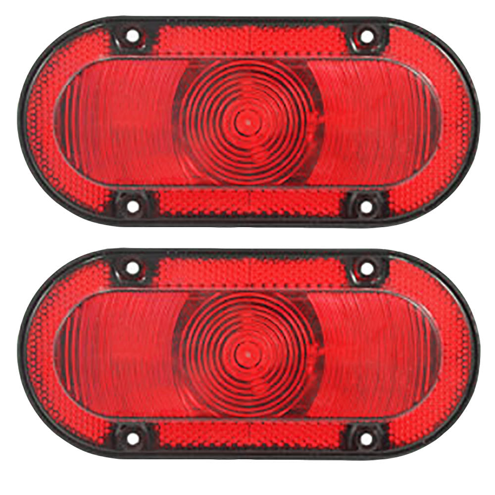 AR78825 Two Red LED Warning Tail Lights Fits John Deere 30 40 50 and White