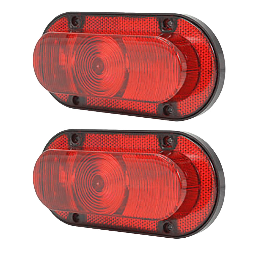 Qty 2: Red LED Warning Light Fits John Deere Replaces AR45099