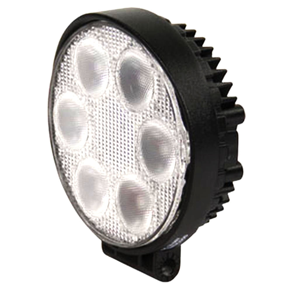 WL100 Round LED Flood Work Lamp 10-30 Volt DC 1440 Lumens for Universal Tractors