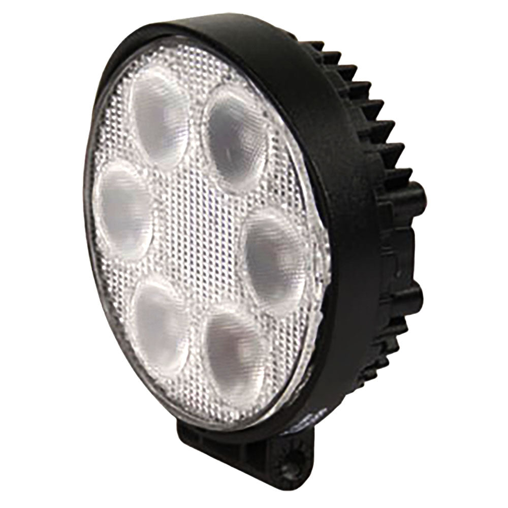 WL100 Round LED Flood Work Lamp 10-30 Volt DC 1440 Lumens for Universal Tractors