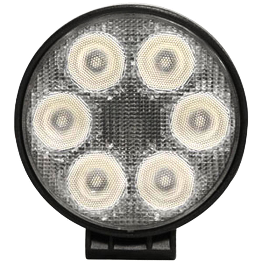 WL100 Round LED Flood Work Lamp 10-30 Volt DC 1440 Lumens for Universal Tractors