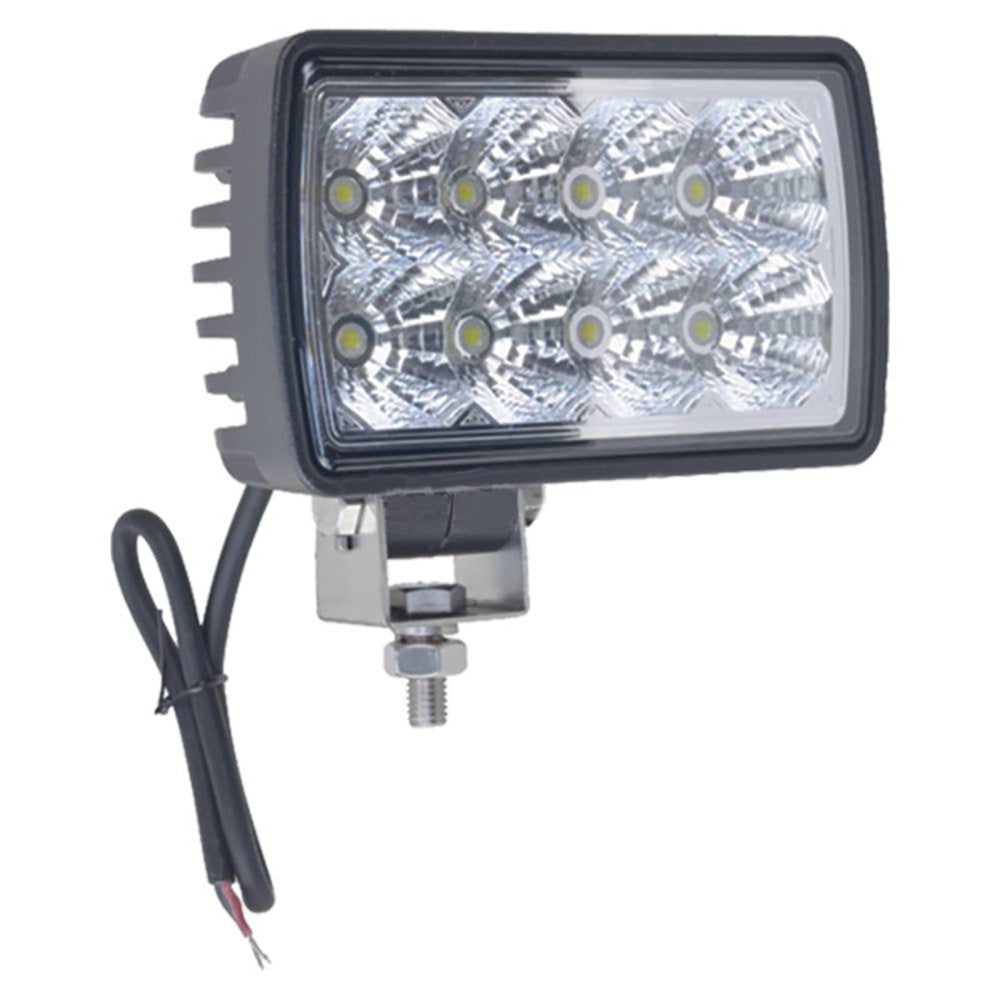 550-10036 2" x 5", 8 x 3 Watt White LED Spot Work Light 1800 Lumens Spot Pattern