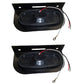 Two 6" Oval Red LED Stop Turn Tail Light w/ Mounting Brackets Truck Trailer RV