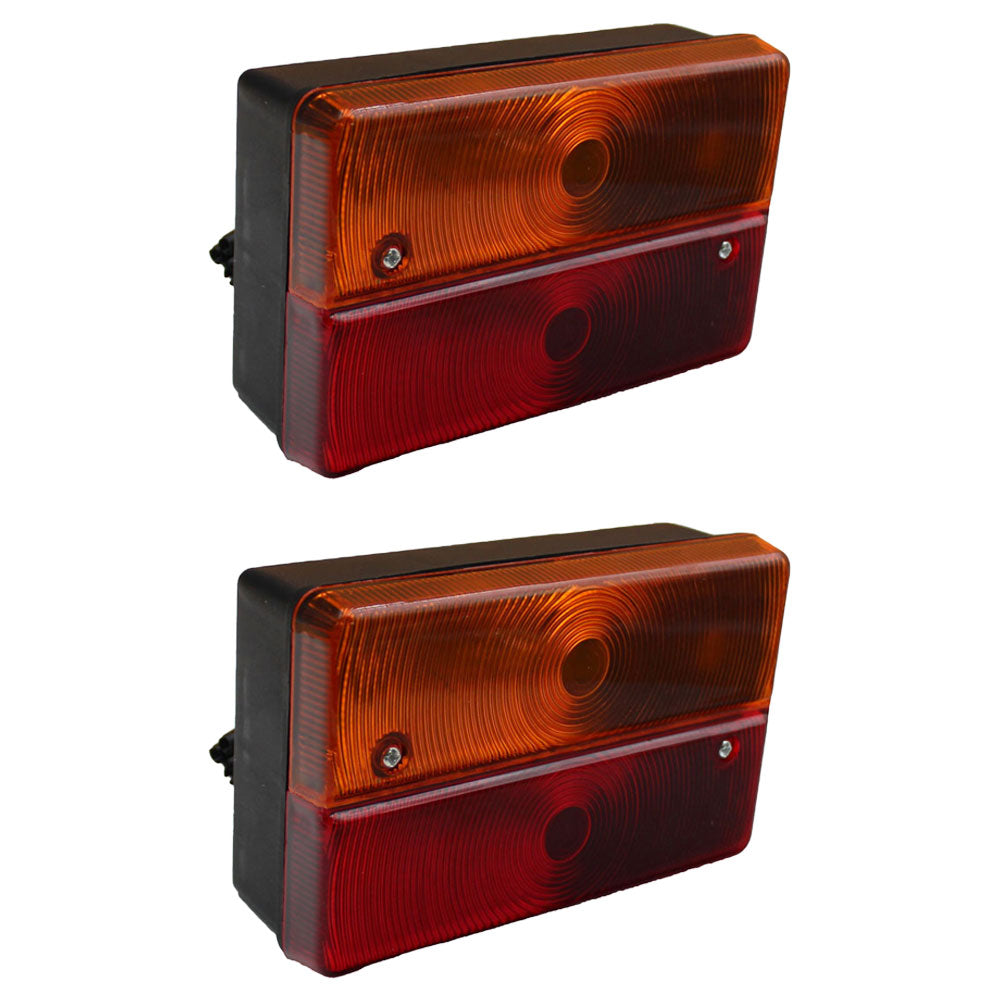Set of (2) Rear Stop Light Assembly Fits JCB Rough Terrain Forklift 930-4 926-4