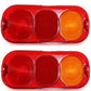 Qty 2: Rear Light Lens Fits JCB Replaces 700-0024