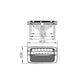 S.119780 LED Work Light, Rectangular, 5400 Lumens - Fits JCB